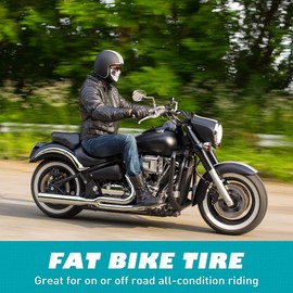 BALINGE E Bike 20x4.0 Fat tire 20 x 4 Fat tire 20x4 Bike tire with Tubes 2 Pack Heavy Duty High-Performance Wear-Resistant E-Bike Mountain Snow Bike Tire ，20 x 4 Fat tire White Wall