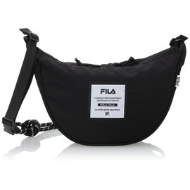 Fila Shoulder Bag, Crossbody Bag, Small, Colorful Bag, Summer Bag, Small Travel Bag, Smartphone Portable Pouch, Lightweight, Paraquat, Black