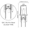 YBEK G8 Halogen Light Bulbs 35W 120V 2Pin Xenon Under