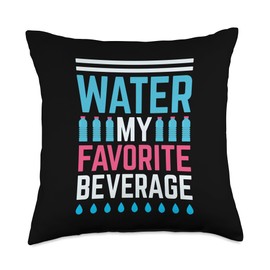 Water My Favorite Beverage, Hydration Specialist Waterboy Throw Pillow
