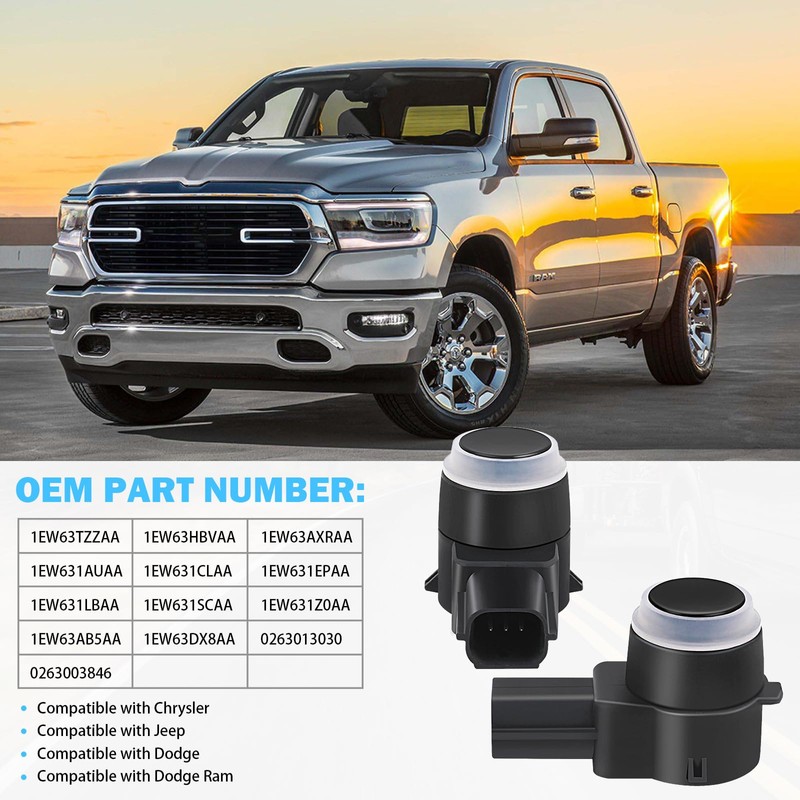 SHINEHOME 4 PCS PDC Parking Assist Sensor - Compatible with