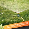 GRÜNTEK Circular Arc Lawn Sprinkler with Adjustable Irrigation Area and