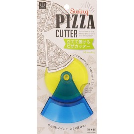 Kokubo KK-424 Pizza Cutter, Swing Pizza Cutter, Cool, 3.5 x 0.8 x 4.4 inches (9 x 2 x 11.2 cm)