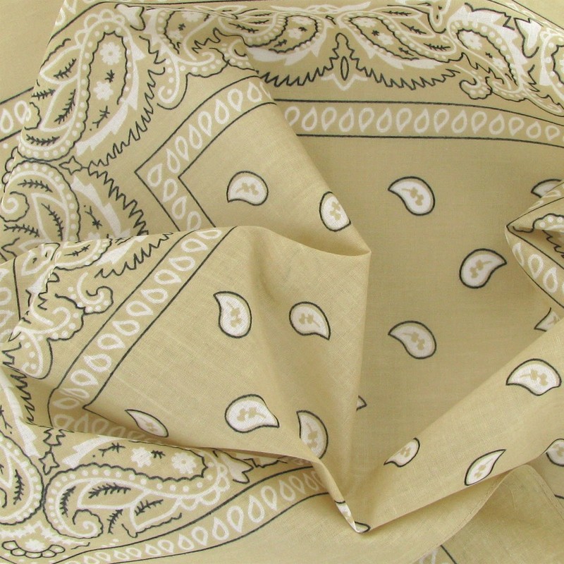 Laciteinterdite Set of 3 Paisley Bandanas for Men and Women,