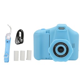 Kids Print Camera 1440P 2.8 Inch Screen Mini Children Video Camera with Fill Light for Boys Girls Blue