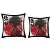 YASUKE Afro Samurai Seven Virtues of Bushido Code Throw Pillow