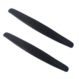 AUXBC 2Pcs Universal Car Bumper Guard Strips, Front Rear Corner Protector Trim, Anti-Scratch Collision Resistant Edge Guards, Rubber Bumper Bully for SUV Pickup Truck, Black