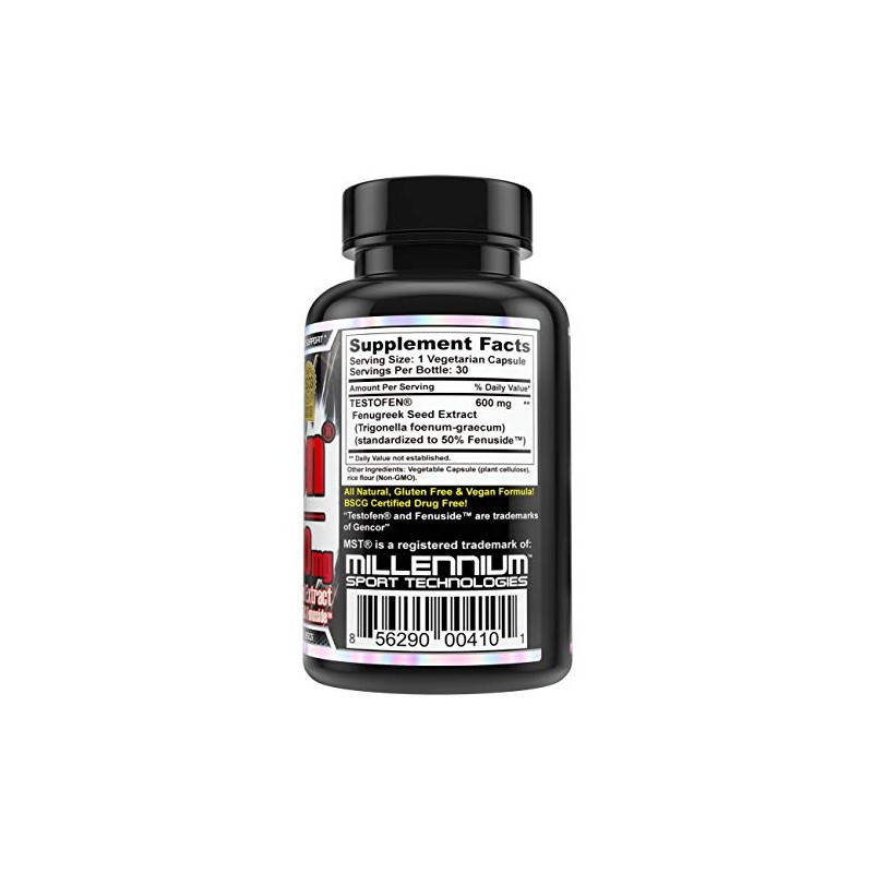 Testofen Extracto Semillas Fenogreco Estandarizado Fenusida 600mg Unidades Certificado Bscg