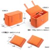 Sanwa Direct 200-BG019LGY Camera Bag, Inner Box with 2 Dividers,