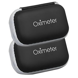 Portable Oximeter Sensor Carrying Bag(2 Pcs) - Fingertip Oximeter Protective Case, Zipper Storage Bag for Medicines, Nail Clippers and Other Small Items When Traveling Outdoors
