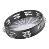 Tambourine Double Row 16 Pairs Metal Jingles Clear Sound Laser