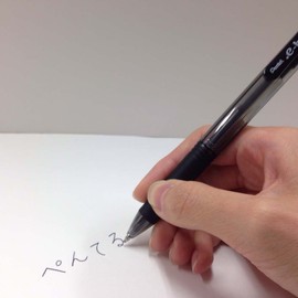 ぺんてる 油性ボールペン ドットイー BK130-B 1.0赤 10本