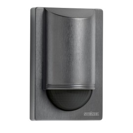 Steinel is 2180 ECO Motion Detector, Anthracite, 180°/12 m PIR Sensor, 350 W LED Switching Load, Wall Sensor, Anti-Creep Protection