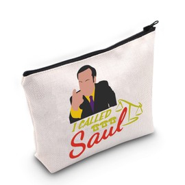 LEVLO Saul Goodman Fans Cosmetic Make Up Bag TV Show Fans Gift I Called Saul Makeup Zipper Pouch Bag For Friend Family, I Called Saul