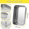 Dyrfolm 12 Pcs 9 x 6 Inch Stainless Steel Loaf