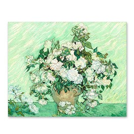 Van Gogh Print (French Country Art, Museum Paintings Reproduction Wall Decor)"Roses" â Unframed
