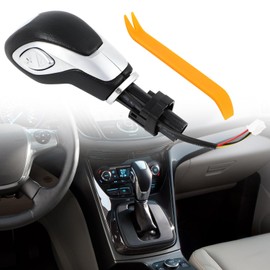 KAKSEY Automatic Gear Shift Knob Handle w/Button Compatible with Ford Escape Fusion 2013-2016 Transit 2015-2020 Transit Connect 2018-2020, Car Gear Shifter Lever Selector Replace DG9Z-7213-EA (Matte)