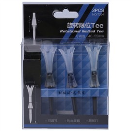 3 Pcs/Lot T204 Golf Rotational Limited Golf Tees Adjustable Golf Tees
