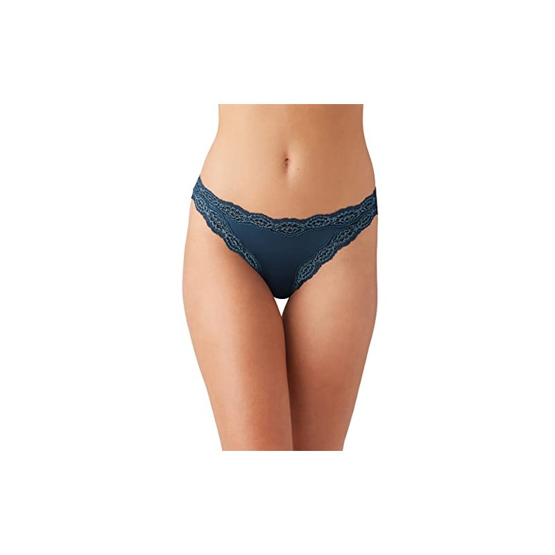 Wacoal Women's Softly Styled Hi Cut Brief Panty, Sargasso Sea,