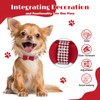 Crystal Dog Collar with Bow Tie,Soft Puppy Bling Collar for