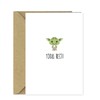 Funny Cute Yoda Birthday/Anniversary Card - Yoda Best!