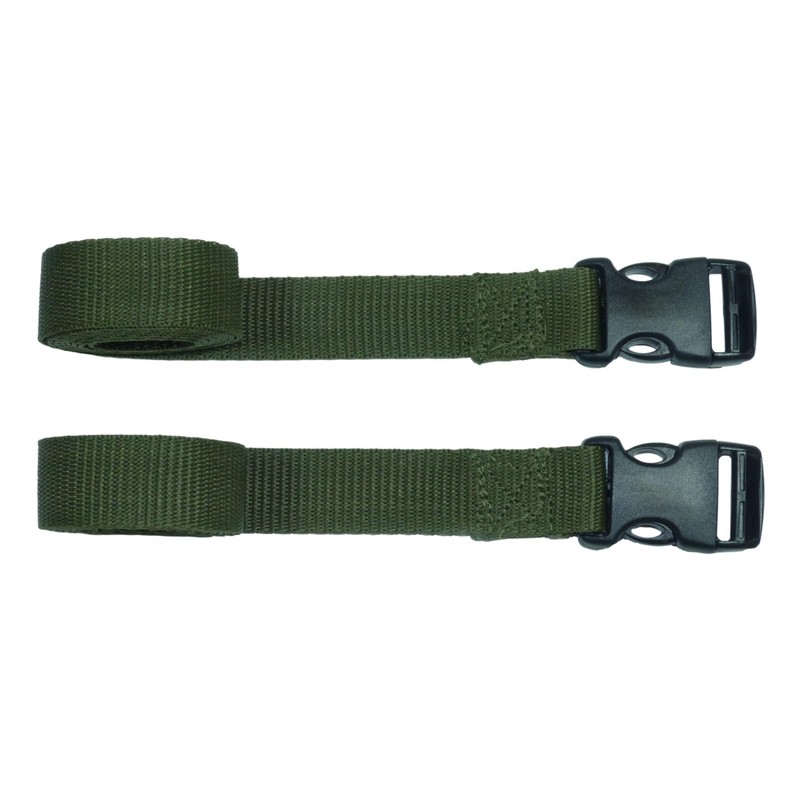 Webbing Strap with Quick Release Buckle, Pack of 2 (Olive