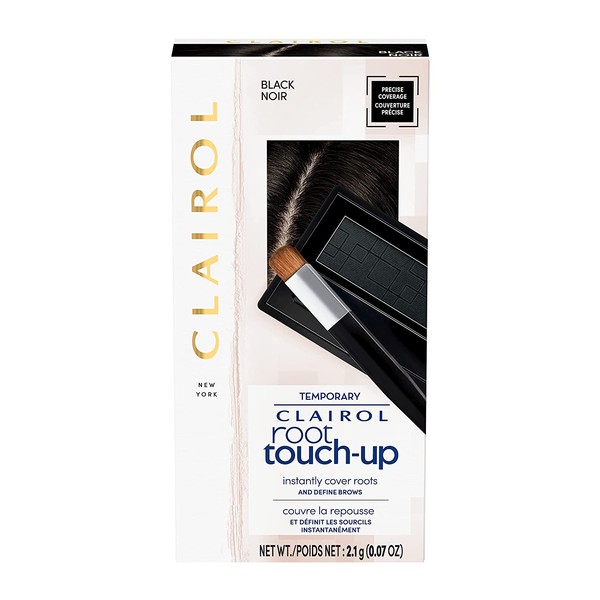 Clairol Root Touch-Up Temporary Concealing Powder, Black Hair Color, 1 Count