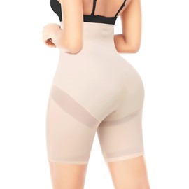 Ganado Tummy Control Shapewear Shorts for Women High Waist Underwear Body Shaper Stomach Shapewear Slip Shorts Under Dresses