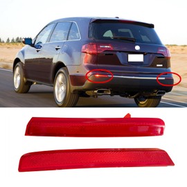 XFANLA Rear bumper Reflector For Acura MDX 2010-2013 Red Light Lens
