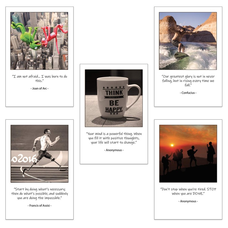 Inspirational and Motivational Postcards - Set of 20 Postcards. 20