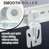 Blulu 4 Pcs Sliding Closet Door Roller Kit Wardrobe Wheels