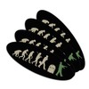 Zombielution Evolution Double-Sided Oval Nail File Emery Board Set 4