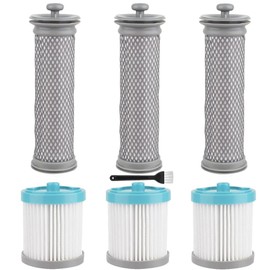 A10/A11 Replacement Filter Compatible with Tineco A10 Hero/Master A11 Hero/Master PURE ONE S11 PWRHERO11 Snap Cordless Vacuum Cleaner - 3 Pre Filters and 3 Vacuum Filters and 1 Brush