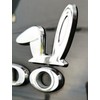 L-hotse Rabbit Ears 3D Plated Emblem Car Sticker
