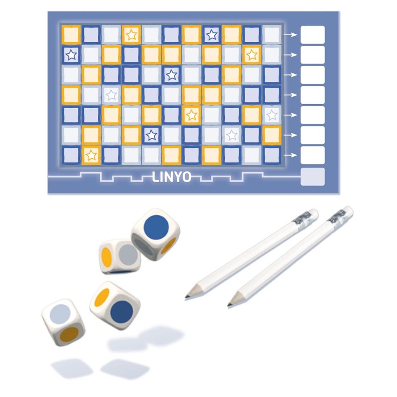 KENDi GAMES LINYO Colour Dice Game, Family Game for 2-6