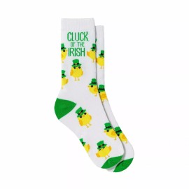 Unbranded St. Patrick's Day Womens Crew Socks Shoe Size 4-10 Chick Cluck of the Irish
