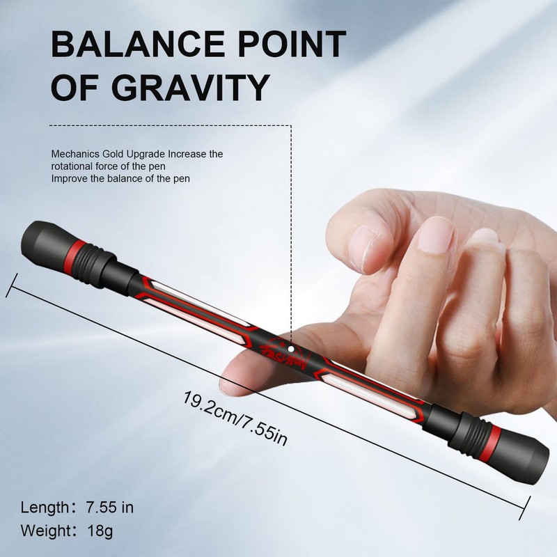 RoserRose 4-Piece Spinning Pen, Rotating Pen, Rolling Finger Rotation Pens,