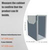 SOCONT Stainless Steel Slide-Out Trash Bin Rack, Enhanced Heavy-Duty Cabinet