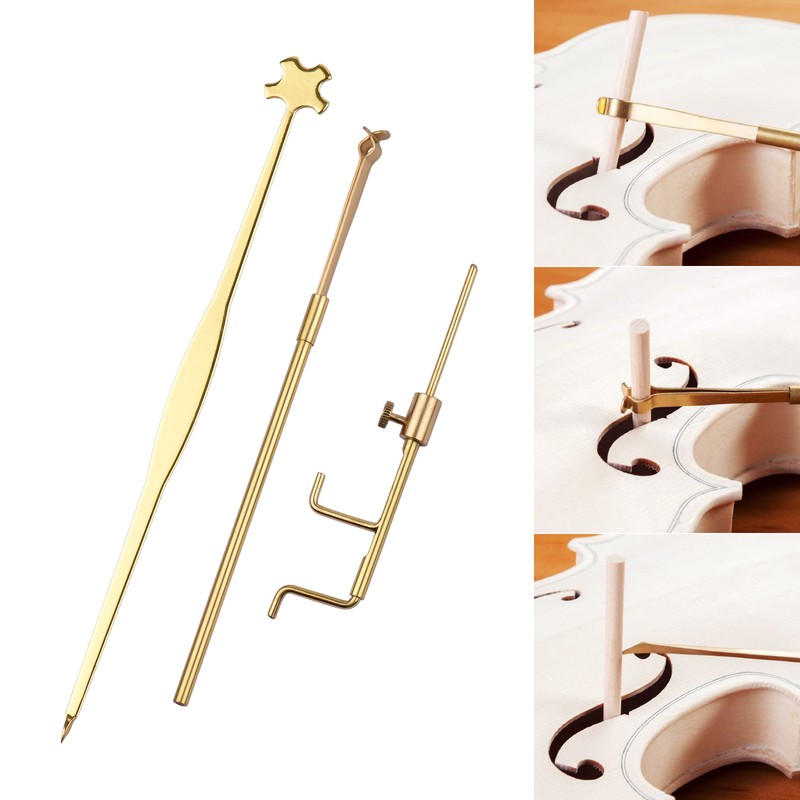 Violin Sound Post Tools Luthier Adjusting Tools Kit Including Gauge