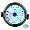 Universal Boost Pointer Gauge Vacuum Pressure Meter 0‑30PSI 12V Blue