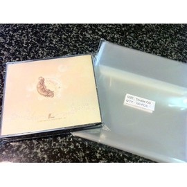 100 Pcs Double CD Jewel Case Resealable Cello/Cellophane Bags (by UNIQUEPACKING)