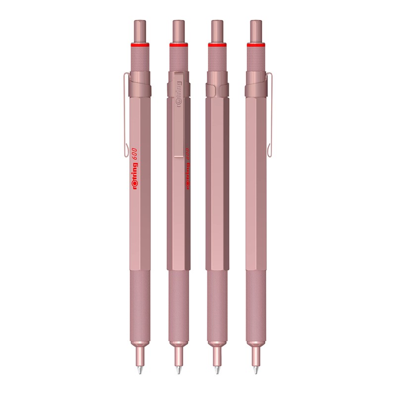 rOtring RO 600 ROSEGOLD BP M BLK GB