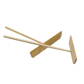 AUEAR, 2 Pcs Wood Crepe Spreaders Set 5.5inch & 7.09inch for Crepe Making Spreader and Spatula Set Beechwood