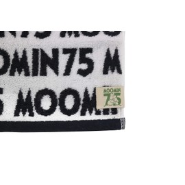 Marushin Moomin Hand Towel, Moomin 75 Anniversary Design, 100% Cotton, 1405023900, 13.4 x 14.2 inches (34 x 36 cm)