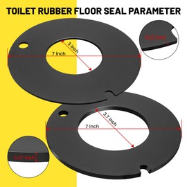 Oyviny RV Toilet Flush Seal Replacement Kit Part 385316140 & 385311462, Toilet Rubber Ball Bowl Gasket for Dometic/Sealand/Mansfield/VacuFlush and Travel Trailer RV Camper/Marine Toilet