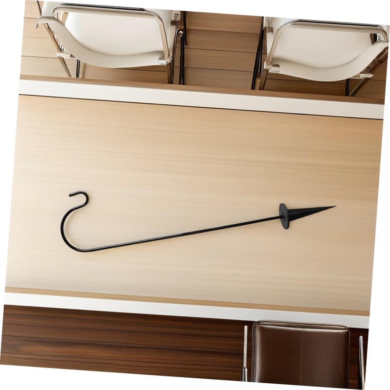 Kisangel Outdoor Shepherd Hook, Garden Hook for Planter, 700mm Stake
