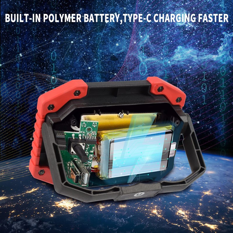 OTYTY Work Light Rechargeable, LED Work Light Portable Flood Lights