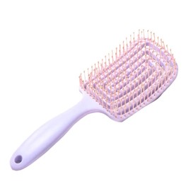 Hair Brush Dry Wet Hair Brush Detangling, Curly Hair - Curved and Vented Hair Brush for Women, Men or Kids Faster Blow Drying Styling Professional Paddle Vent detangler (Purple)