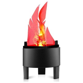 3D Artificial Flame Lamp 3D Fake Fire Lamp Realistic Flame Stage Effect Light LED Campfire Lamp for Christmas New Year Club Decor