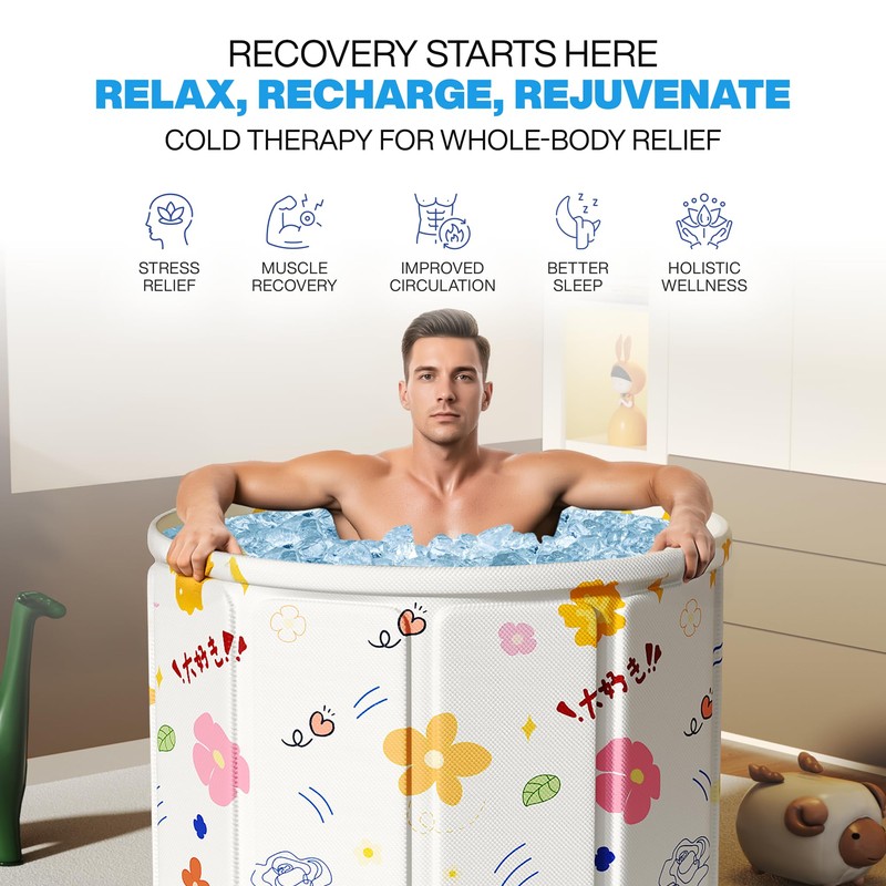 Zennest Foldable Portable Bathtub for Adults – 2-in-1 Hot &